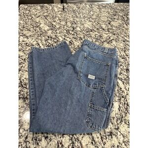 Levi Strauss Signature Men's Carpenter Denim Jeans 38x30 Dark Wash Blue